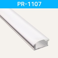그린맥스 LED방열판 U형 PR-1107 *LED프로파일 알루미늄방열판, 1개, PR-1107x50cm-투명