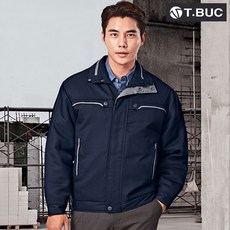 가을 겨울 T-573 점퍼 네이비 M~4XL 작업복 근무복 방한복 유니폼 남자 상의 정전기방지 패딩 티뷰크