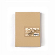 PaperPhant 질 좋은 두꺼운 크라프트지, 250g A4 125매