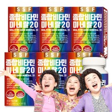순수식품 종합비타민 미네랄 20종 멀티비타민 6박스(총18개월분), 90정, 6개