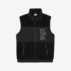 [폴더] FILA 팝콘 보아 베스트 (블랙) 후리스 조끼