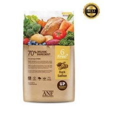  ANF 유기농 6FREE 플러스 강아지 사료, 오리고기+연어, 5.6kg, 2개 