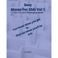 Easy Mazes For Kids Vol 1: 100+ Fun and Challenging Mazes Paperback, Smart Draw America, English, 9781801763011