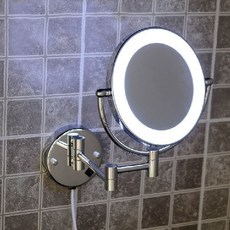 2014 황동 크롬 욕실 led 화장품 거울 벽 마운트 거울 욕실 액세서리|led traffic light price|led lacemirror cheap, 1개, 단일