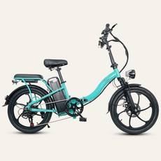 전기자전거 타이탄800 여성용 접이식 자전거 48V 500w, 13ah, 민트