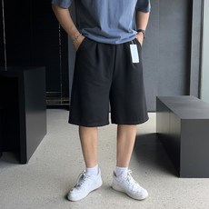 데일트 프렌치 남자 트레이닝 원턱 버뮤다 반바지 팬츠