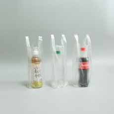 음료수봉투 긴비닐봉투 손잡이 봉지(중) 200장, 200개