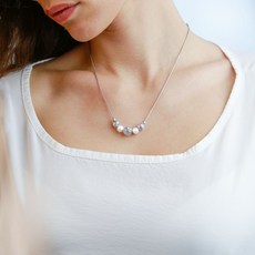 여리여리귀걸이목걸이세트실버