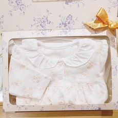 [밍크뮤]SC (PH)럭스플라워바디수트 (33A7004004) 2023FW 가을겨울봄 신생아 백일돌선물