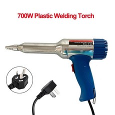 히팅건 열풍기 송풍기 공예용 조절식 열풍 용접 건 용접 토치 계 열 건 키트 용접 PE PP PVC 자동차 수리 700W 220V240V, 1개