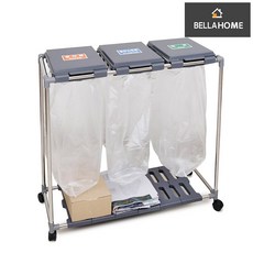 [벨라홈] 재활용 분리수거함 3단