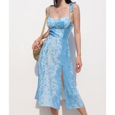 Blue Sea Slim Long Fit 칸쿤 괌 발리 하와이 신혼여행 비치 해변룩