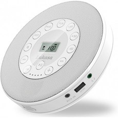 루카사 휴대용 CD 플레이어 블루투스 개인 워크맨 MP3 플레이어 2000mAh 충전식 컴팩트 디스크 CD 음악 플레이어 USB 재생 내, 단일옵션, 단일옵션