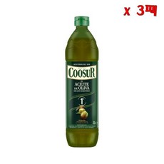  스페인 직구 COOSUR 쿠수르 인텐스 올리브 오일 1000ml 3팩, 3개 