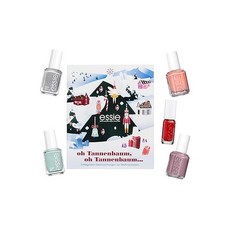 Essie 에씨 미니 어드벤트 캘린더 20235개 4가지 색상 올 유 에버 비즈 메리노 쿨 비치 킨 블루 및 5번가 미니 1개, Mini Adve