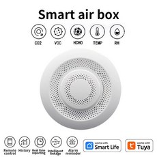 스마트 공기 측정기 온도 습도 센서 CO2 VOC, 1개, Zigbee