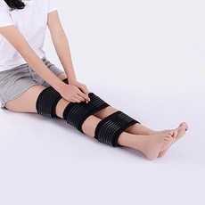 COA 고탄력 스판 무릎 다리 바른 자세 교정 벨트, 1개