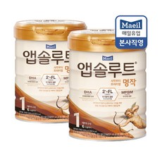 앱솔루트 명작 2FL 분유 1단계, 800g, 2개