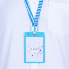 케이스 카푸스 큰사이즈 라지 10574MM 네카 하객증 걸이명패 간판 회의에 참가함 증서 출입증명찰 있음 카드홀더, X3 스카이블루 세로 _J 1 스카이