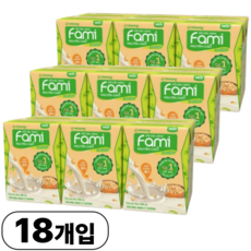 파미두유 Fami 베트남 두유 (200ml * 36개) 맛있는 영영가 높은100% 콩으로만든 베트남 대표두유