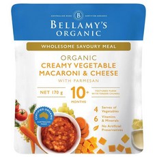Bellamys 벨라미스 크리미 베지터블 마카로니 & 치즈, 6개, 170g
