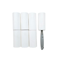수논 테이프클리너 사선컷팅 돌돌이 찍찍이 본체 1개+리필형테이프 6개, 그레이, 1세트