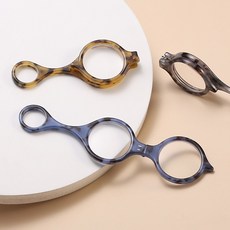 목걸이형 미니 확대경 작은글씨 휴대용 (끈미포함), 블루 +150, 1개