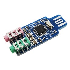 컴퓨터사운드카드 새로운 CM108 USB 드라이브 무료 사운드 카드 노트북 컴퓨터 외부 모듈 5 개, 5개