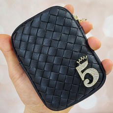 위빙 메쉬 큐빅 크라운 여자 담배케이스 미니 립스틱 파우치 WEC5