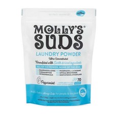 몰리스 서즈 Mollys Suds Laundry Powder 고농축 분말 세탁세제 페퍼민트 1.33kg, 1개
