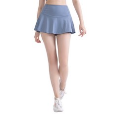 여성용 여름 테니스 스커트 플리츠 미니 솔리드 운동 체육관 골프 활동적인 러닝 요가 반바지 스포츠웨어, 20.5 XL, 1개