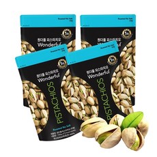 원더풀 피스타치오 구운 미국 아몬드 건강 간식 견과 무염 150gx4봉, 150g, 4개