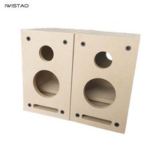 IWISTAO HIFI 미로 양방향 빈 스피커 인클로저 4 인치 1 쌍 서브 우퍼 / 풀 레인지 떨림 책장 15mm MDF 보, 01 Blank cabinet