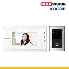 [코콤] K2S VP-70CW(화이트)+KC-94 노출형 비디오폰+초인종 세트
