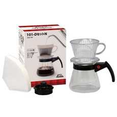 Kalita #35167 커피 드립 세트 102-D, Made of resin (for 1 to 2 peop, 1개