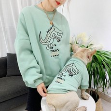 강아지주인커플티 강아지랑주인이랑커플룩 개플룩 여름 반려동물, 옵션4 XL, 1개