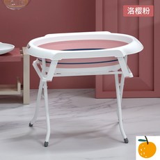 강아지 스탠드 욕조 이동식 멀티 폴딩 애완동물 샤워, 핑크+홀더, 1개