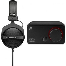 beyerdynamic DT 770 PRO 80 Ohm 오버이어 스튜디오 헤드폰 및 EPOS GSX 300 묶음