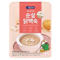 베베쿡 바르게 만든 순살 닭백숙, 200g, 2개