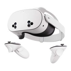 메타 퀘스트 3/3s VR 안경 올인원 체성 감각 게임 콘솔 스팀 헤드 장착형 3D 장치 Pro, 1개, 128G + 세대활성화 + 헤드셋 + 가방