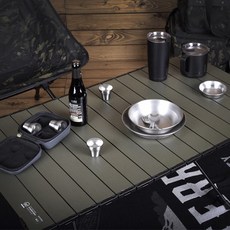 몬테라 CVT2 테이블 L / 높이조절 경량 캠핑 테이블, 와일드 카키