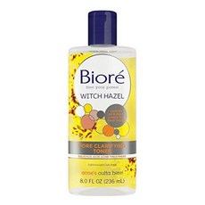 Biore Witch Hazel Pore Clarifying Toner 8.0 Ounce with 2% Salicylic Acid for Acne Clearing and Ba, One Color_WITCH HAZEL TONER, One Color_WITCH HAZEL TONER, 상세 설명 참조0