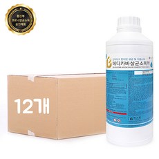 메디카바 살균 소독액 1000mL 환경부인증 살균 소독제, 메다카바살균소독액 12개