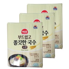 해표 부드럽고 쫄깃한 국수, 3kg, 3개