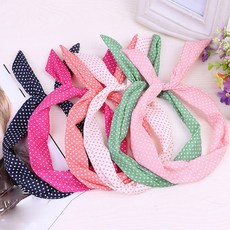머리밴드 35 페이즐리 로커 빌리 유선 머리띠 폴카 도트 타탄 레트로 스카프 와이어 헤어 밴드 여성 패션 귀여운 액세서리