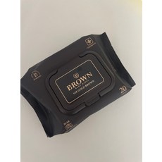 브라운vip휴대용물티슈
