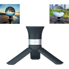 렌즈 볼 스탠드는 60mm2.36인치에서 150mm5인치를 지원합니다.9인치 크리스탈 구형 디스플레이 스탠딩 실리콘 흡입 컵 황금 알루미나 베이스14-20 일반 내부 나사산 미, silver base, 1개