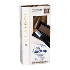 Clairol 루트 터치 업 컨 실링 파우더 미디엄 브라운 1 개수, 단일상품, 단일상품
