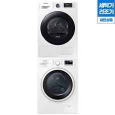 삼성전자 드럼세탁기 9kg + 건조기 9kg 세트 WW90T3000KW + DV90TA040KE 상단키트/배/송/설치비포함, 상세페이지 참조