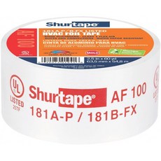 Shurtape AF 100 UL 181A-P / B-FX 등재 / 인쇄 된 알루미늄 호일 HVAC 테이프 (EasyPeel 페이퍼 라이너 포함) HVAC 조인트, 단일옵션